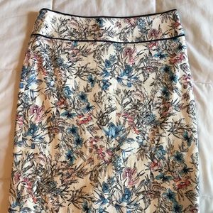 Anne Taylor Floral Pencil Skirt